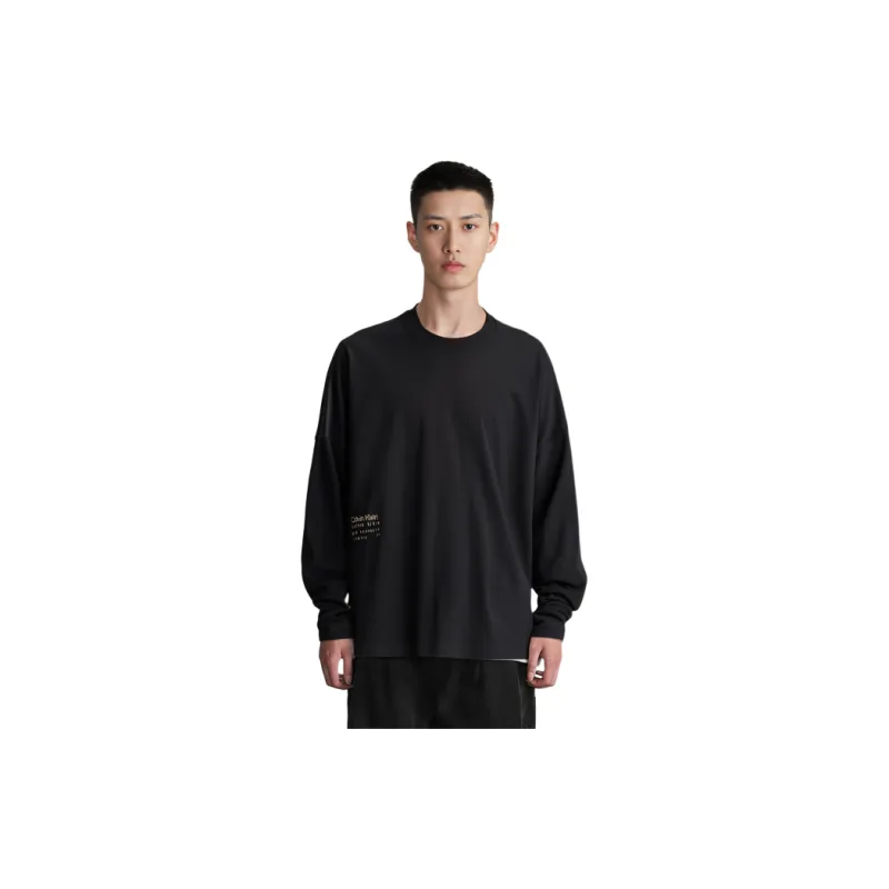 CALVIN KLEIN T Shirt Unisex Space Black-2