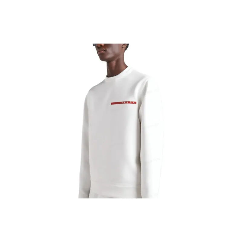 PRADA Sweatshirts Men White-4