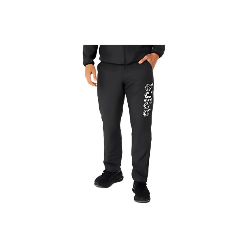 Asics Hex Graphic Lining Tricot Windbreaker Pant Casual Pants Men's Performance Black-2