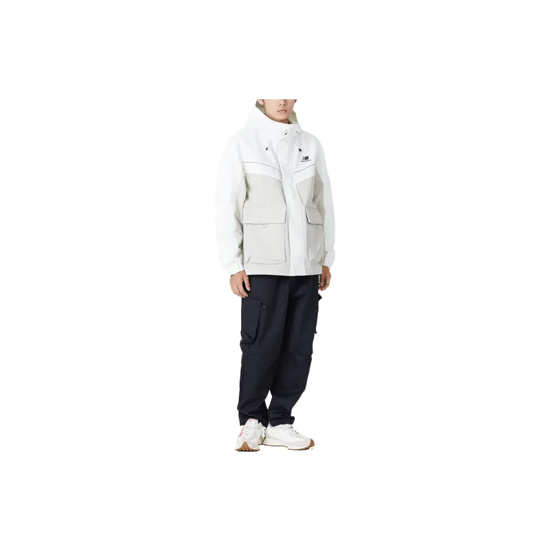 New Balance Windproof Woven Hooded Jacket Khaki-5