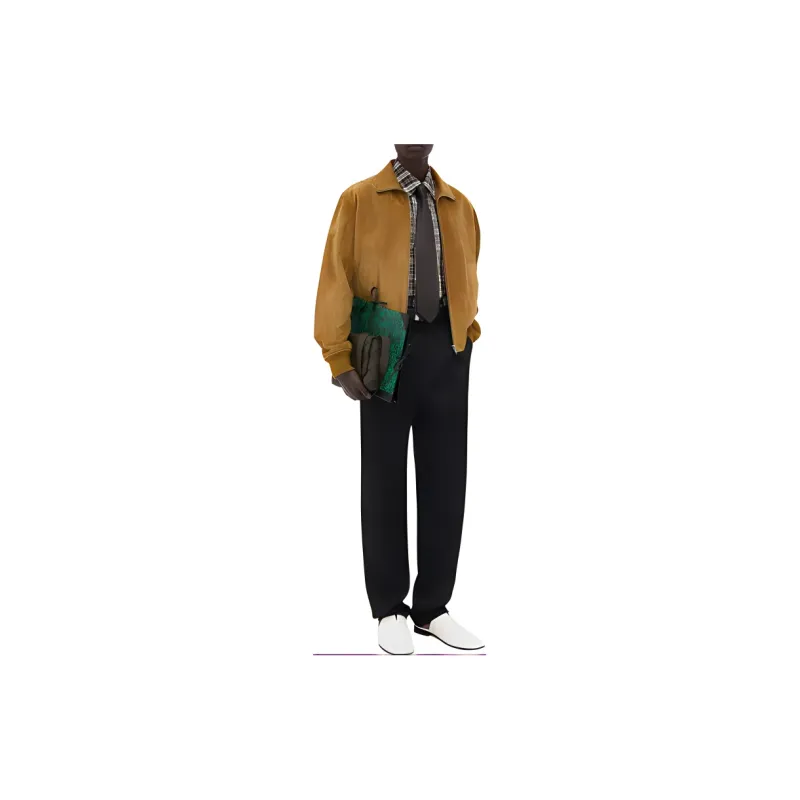 Bottega Veneta SS24 Leather Jacket Men's Peanut Butter Color-1