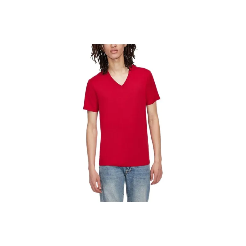ARMANI EXCHANGE T-Shirts Men Red-2