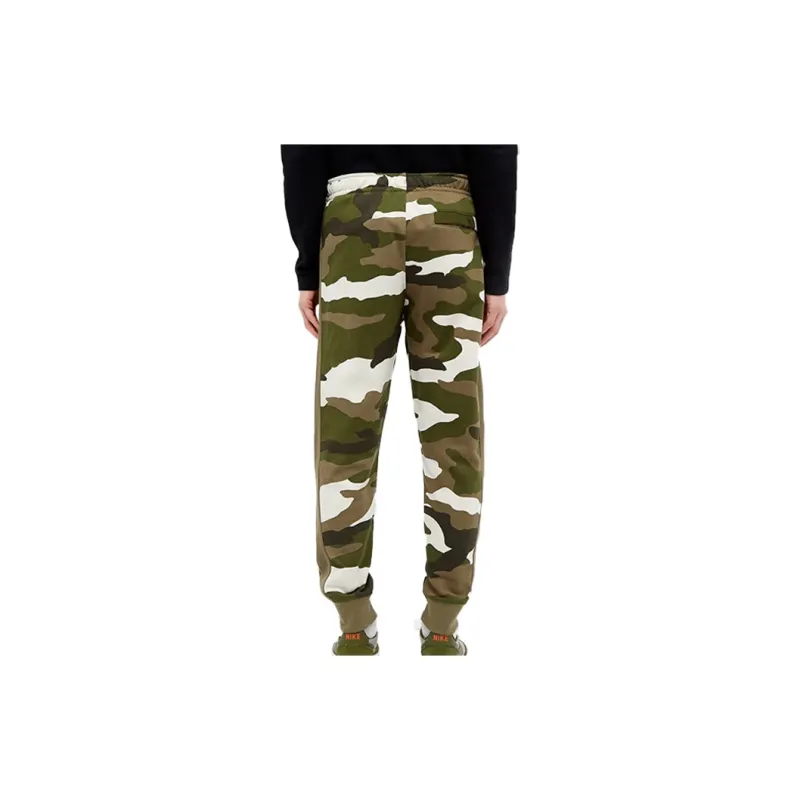 Nike Knitted Sweatpants Men Green Camouflage-4