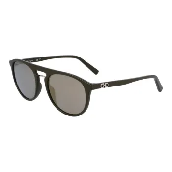 FERRAGAMO Plastic Aviator Sunglasses Men's Brown