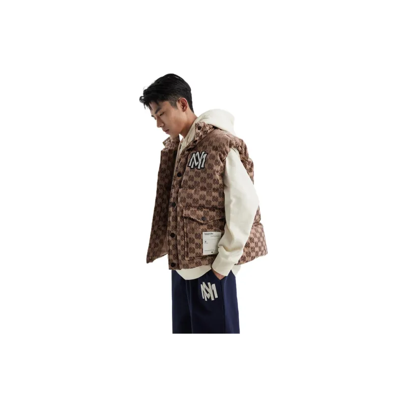 Mitchell Ness Vests Unisex Brown-4