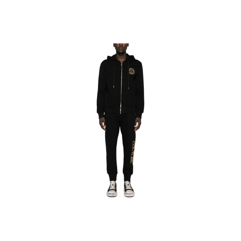 VERSACE JEANS COUTURE Logo Zip Up Sweater-1