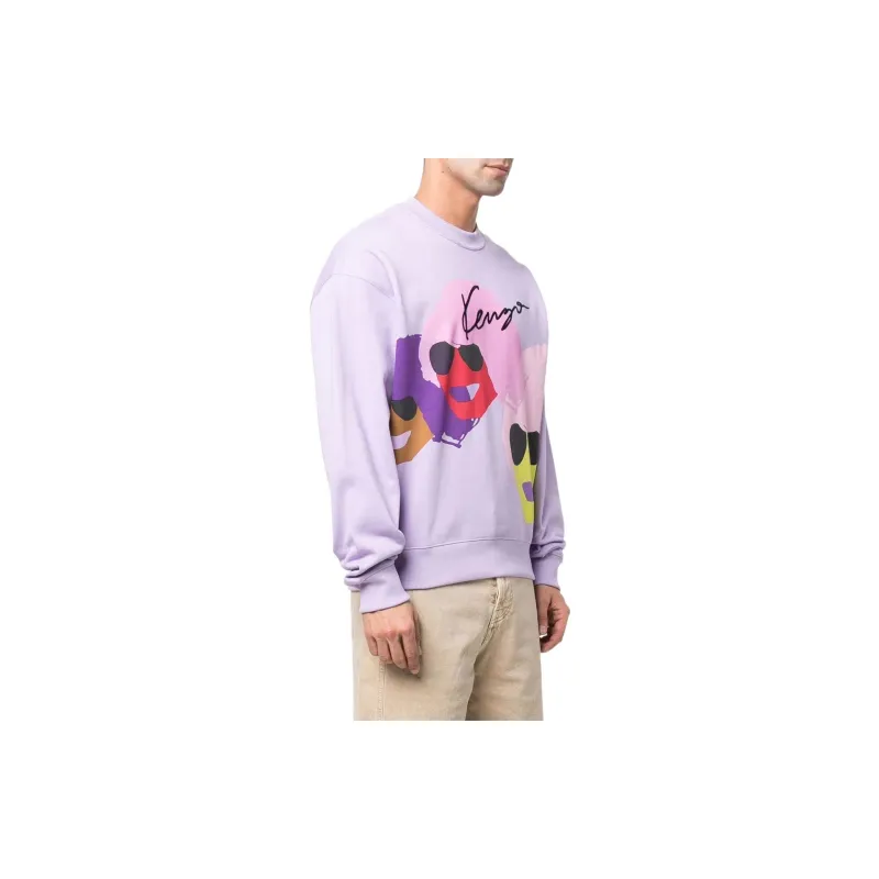 KENZO Sweatshirts Men Purple-3