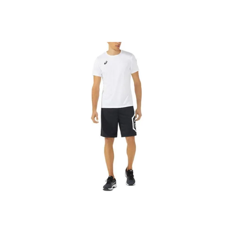 Asics TEAM HEXAGON SS TOP RECYC T Shirts Men White-3
