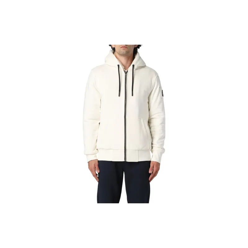 Moose Knuckles Logo Plaque Drawstring Zipped Hoodie-3