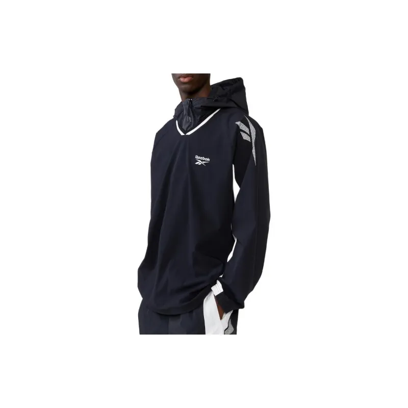 Reebok Hidden Bentil Anorak Trench Coat Unisex Black-2
