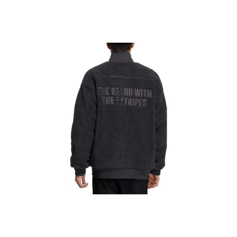 Adidas Velvet Jackets Men Carbon Black-4