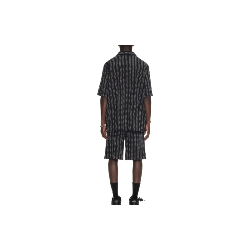 OFF-WHITE All-Over Patterned Short-Sleeved Shirt-1