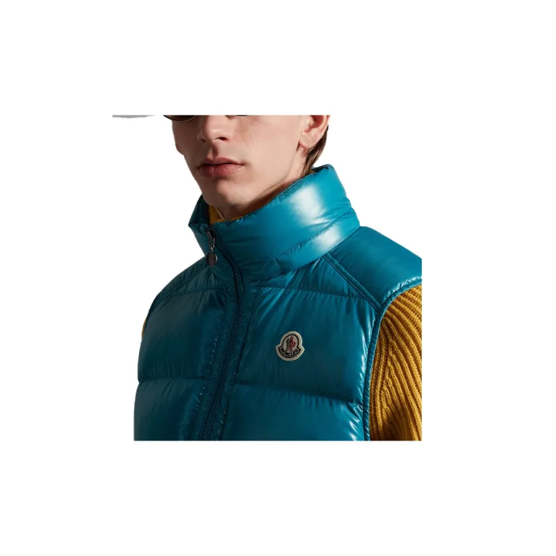 Moncler Bormes Series Vests Men Blue-3