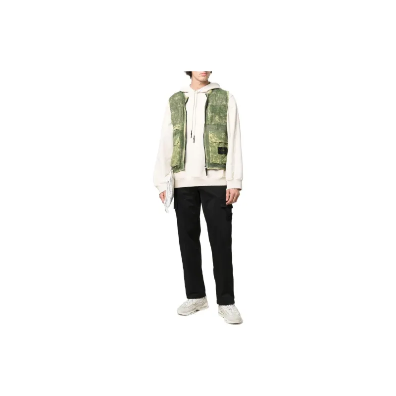 STONE ISLAND Vests Men Green-1