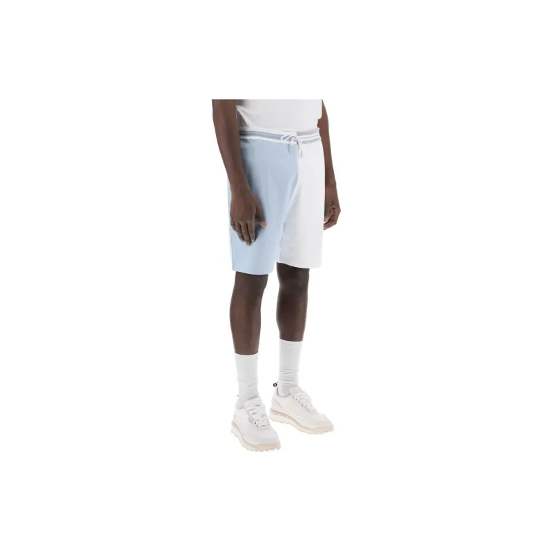 THOM BROWNE Funmix Colour Block Drawstring Shorts-4
