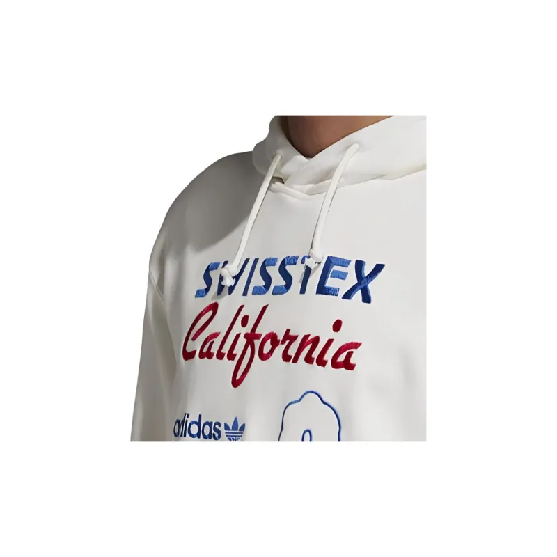 Adidas Originals Kaval Embroidered Hoodie Sweatshirt Men's White-3