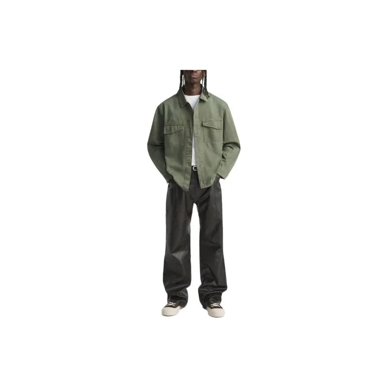 ZARA Shirts Men Light Khaki-2