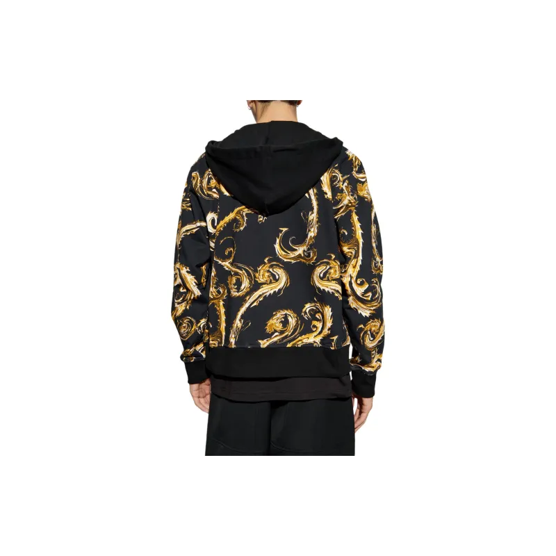VERSACE JEANS COUTURE Barocco Printed Jersey Hoodie-3