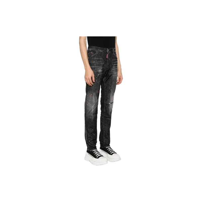 DSQUARED 2 Distressed Sprayed Effect Jeans-3