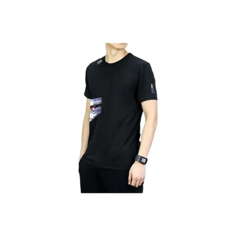 Nike T Shirts Men Black-3