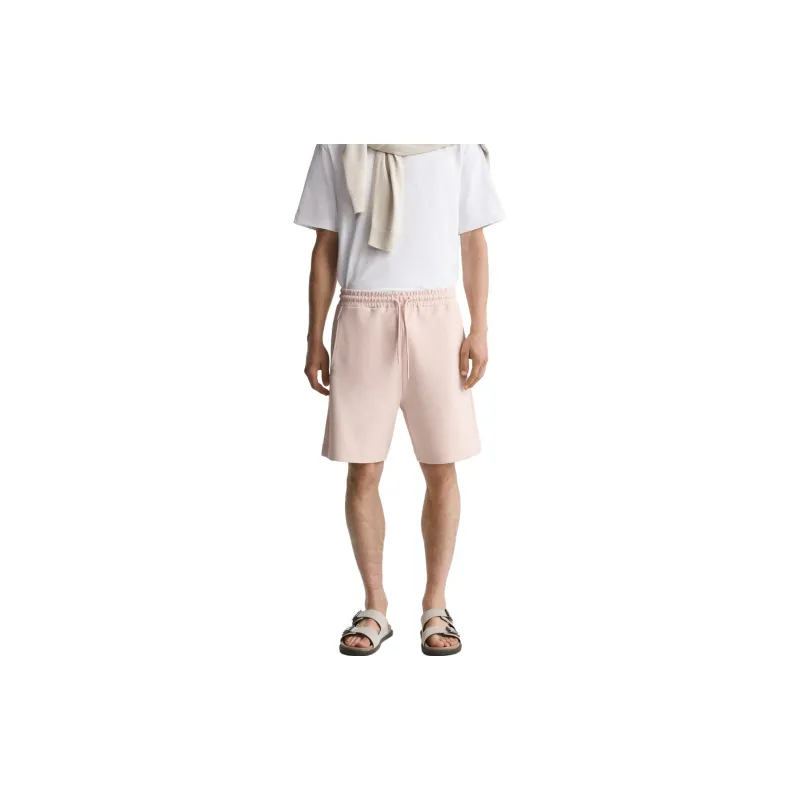 ZARA Casual Shorts Men Light Pink Red-3