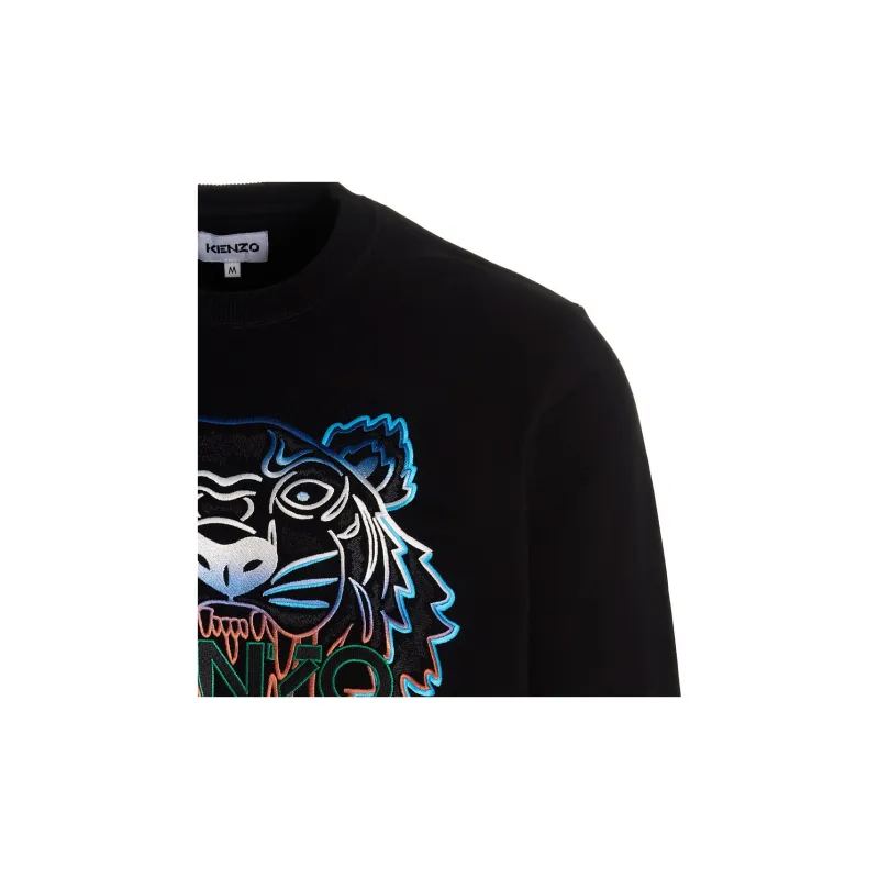 KENZO Classic Tiger Head Sweatshirts Men Black-4