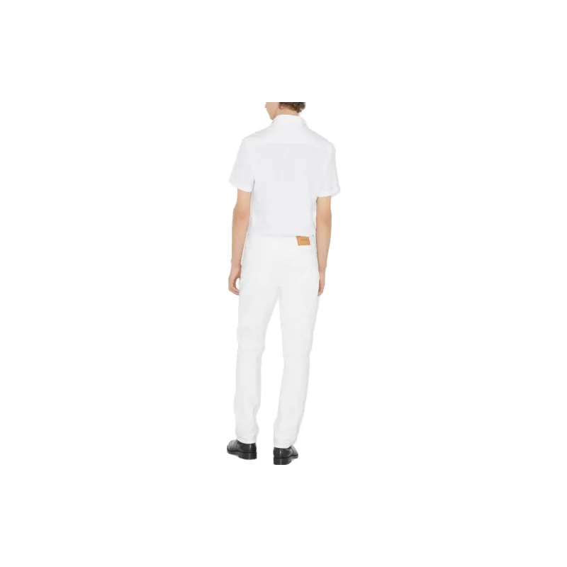 Burberry Logo embroidered Cotton Shirt-3