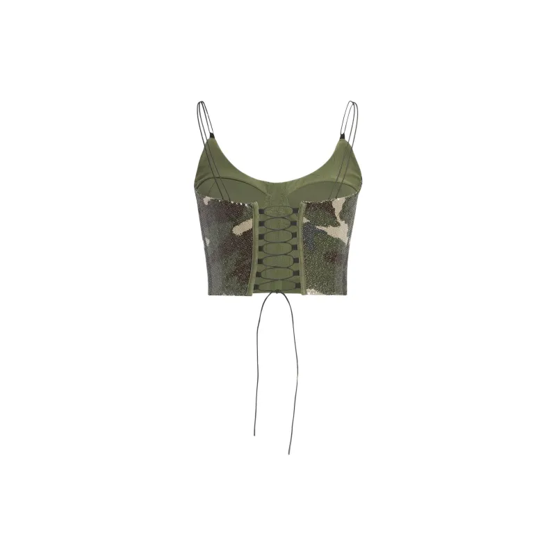 Adidas IVY PARK Camisoles Women's Army Green-1