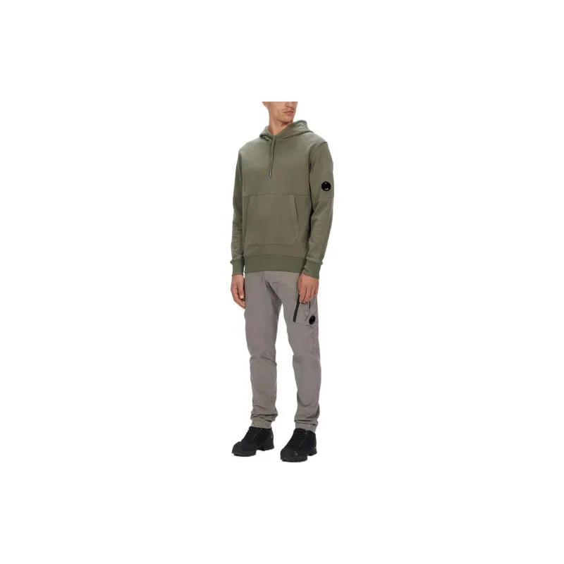 C.P.Company Diagnol Raised Fleece Hoodie-3