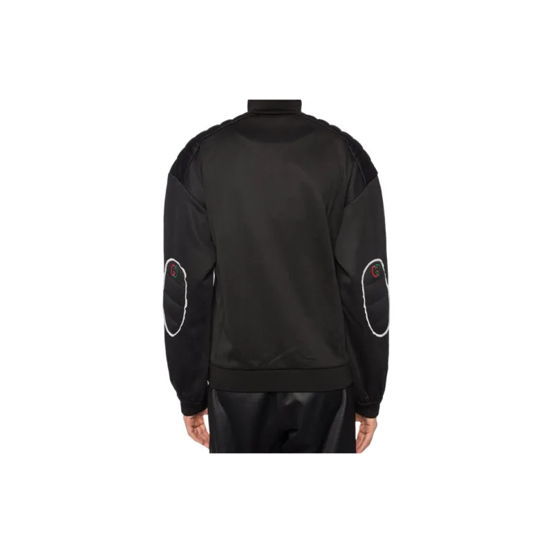 GUCCI Elbow Pad Embroidered Logo Jacket-3