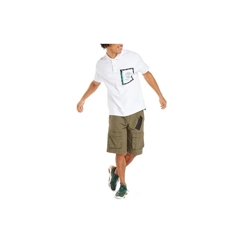 Timberland Polo Shirts Men White-5