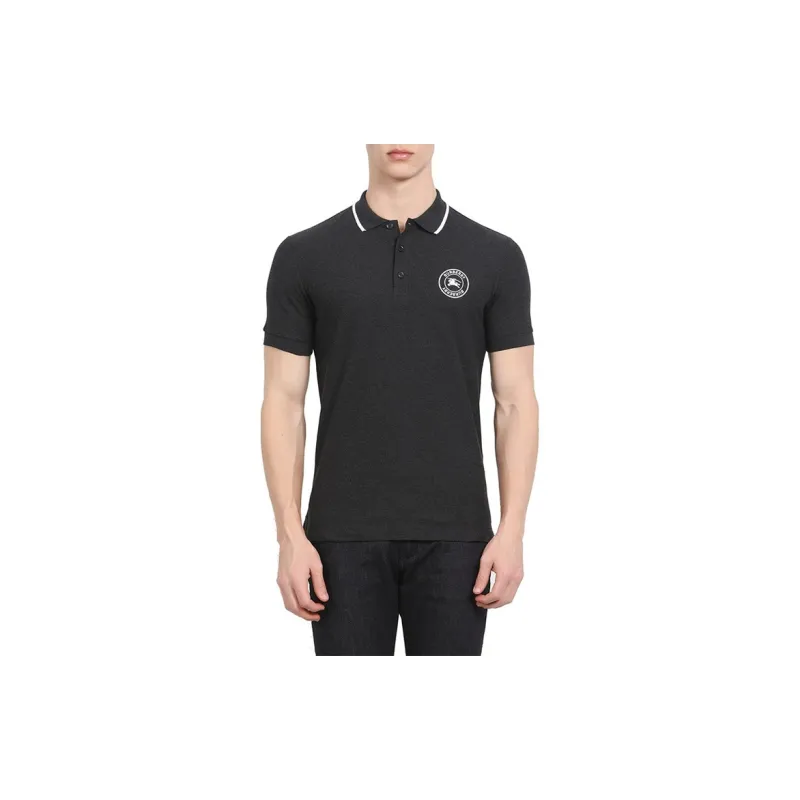 Burberry Polo Shirts Men Black-4
