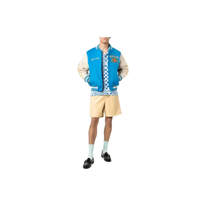 RHUDE Racing Checker Button Up-1