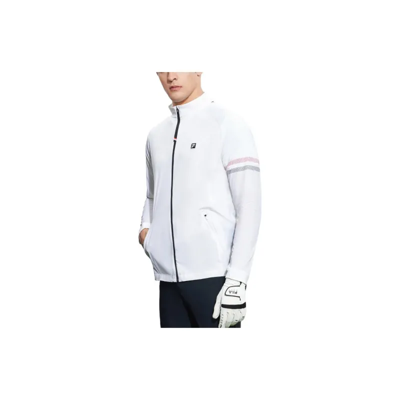 FILA Golf Series Jackets Men Jade White-4