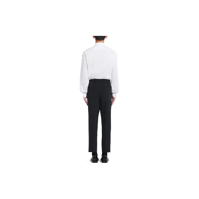PRADA Pressed-crease Tailored Trousers-2