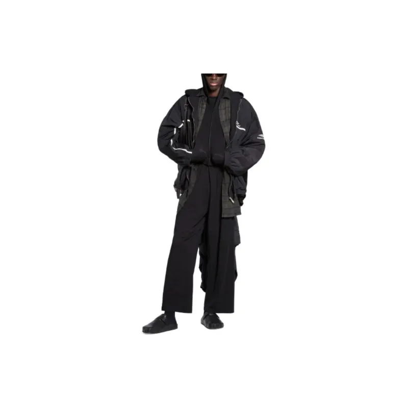 Balenciaga SS24 Jackets Coats Loose Fit Style Unisex Black-3