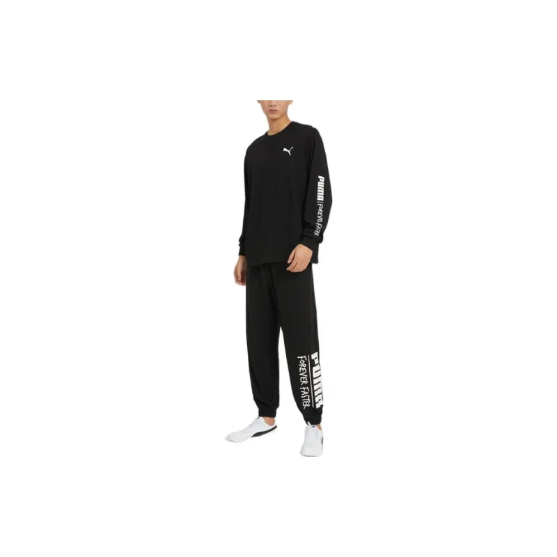 PUMA FW22 Set-in Sleeve T-Shirt Unisex Black-1