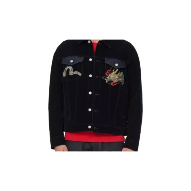 EVISU Denim Jacket Men's Denim Blue-2
