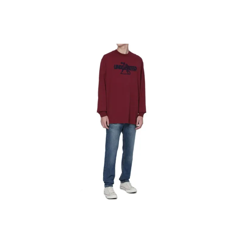 UNDEFEATED Straight Long Sleeved T Shirt Unisex-1