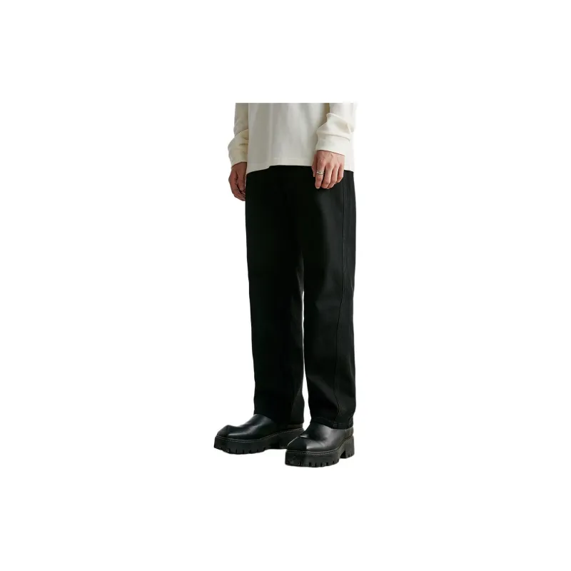 FAIRWHALE Jeans Men's Pure Black-4