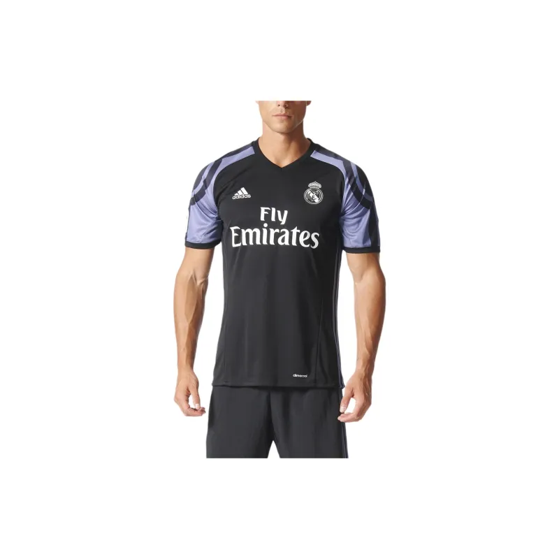 Adidas Real Madrid Mens 3rd Soccer Jersey Real Madrid 2016 17 Season Second Away Fan Edition Jersey Unisex Black-2