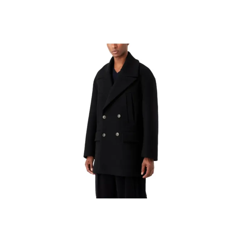GIORGIO ARMANI Double-Breasted Peacoat-4