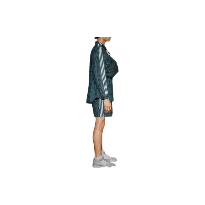 Adidas Ivy Park Monogram Denim Shirt All Gender-2