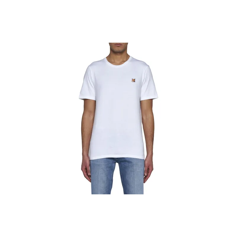 Maison Kitsune Fox Head Patch Crewneck T Shirt-2