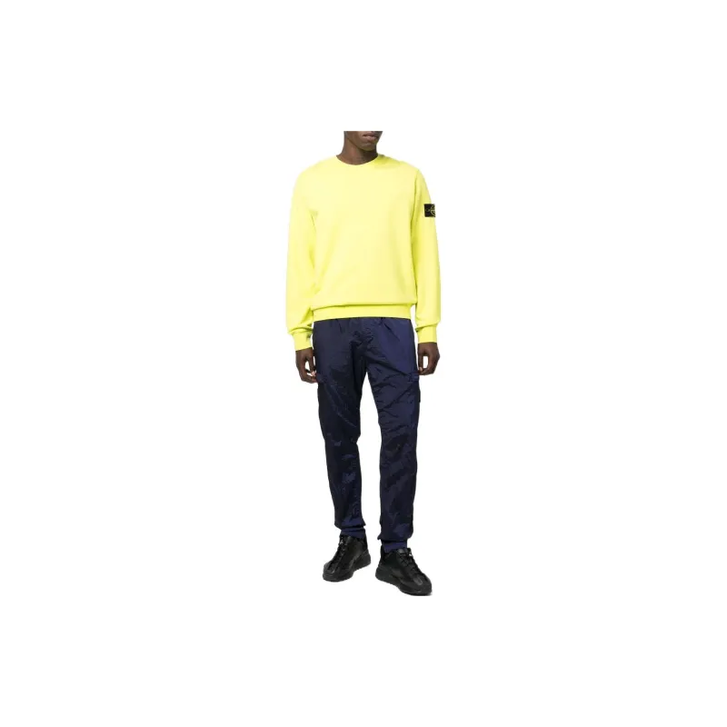 STONE ISLAND Knitted Sports Pants Men's Blue-3