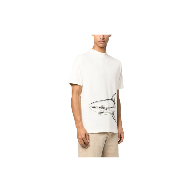 PALM ANGELS Broken Shark Classic T Shirt-3