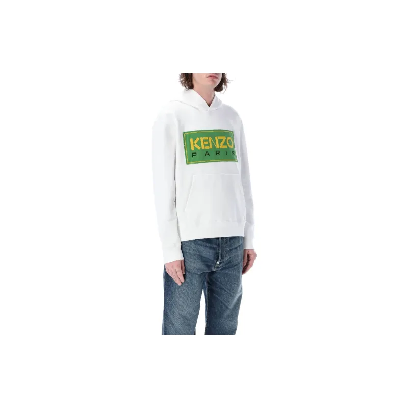 KENZO Logo Patch Long Sleeved Hoodie-3