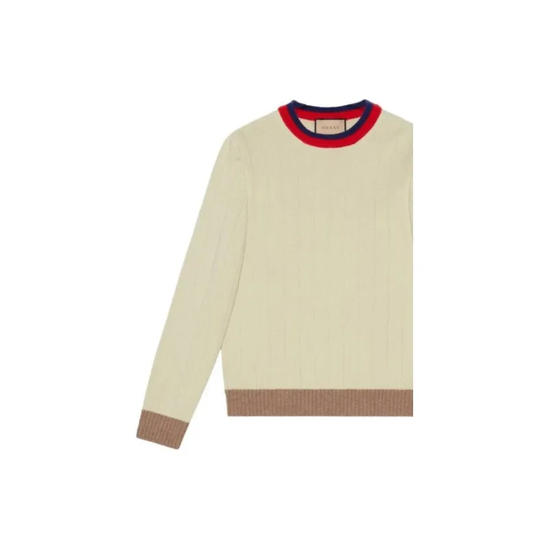 GUCCI Sweaters Men Beige-5