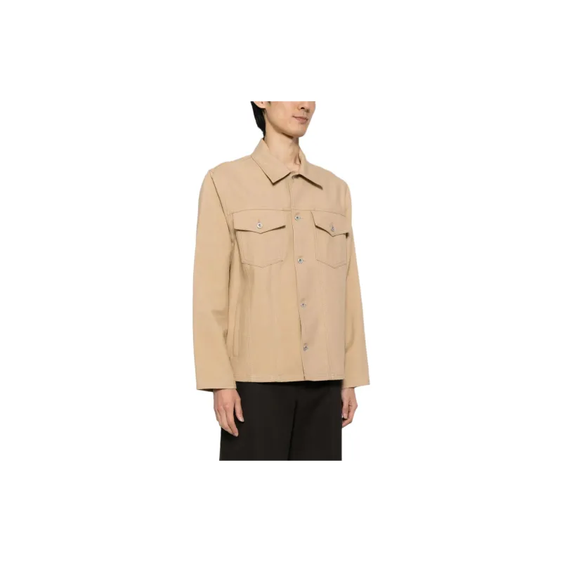 OFF-WHITE Slogan-print Cotton-linen Shirt-3