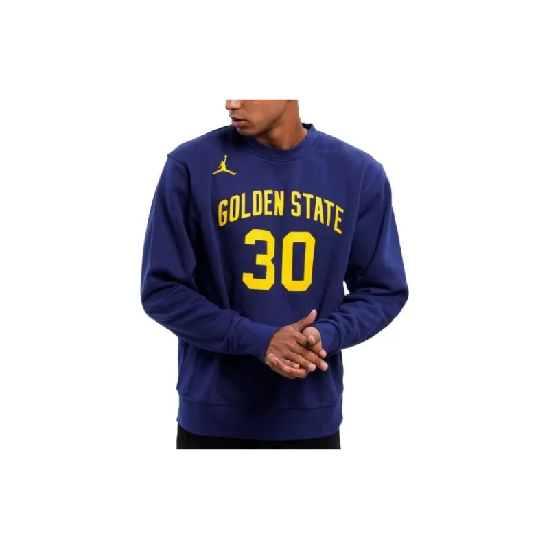 Jordan Nba Golden State Warriors Stephen Curry Fleece Loose Fit Sweatshirt-2